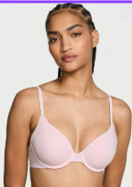 Brasier Victoria Secret de cobertura total con forro ligero Rosa - 34C